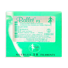Ballet Stainless Steel Electrolysis Needles F3 -50/pk 02502