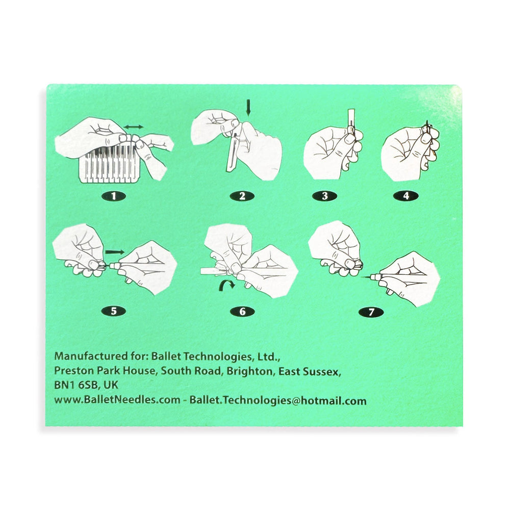 Ballet Stainless Steel Electrolysis Needles F5 -50/pk 02504
