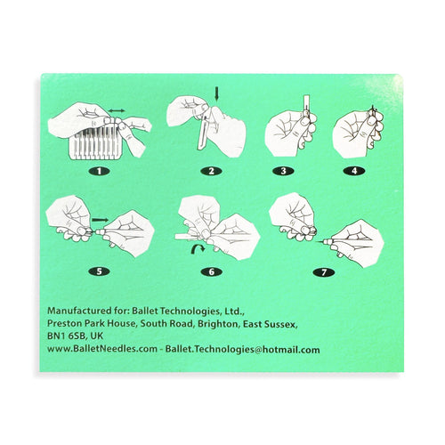 Ballet Stainless Steel Electrolysis Needles F5 -50/pk 02504
