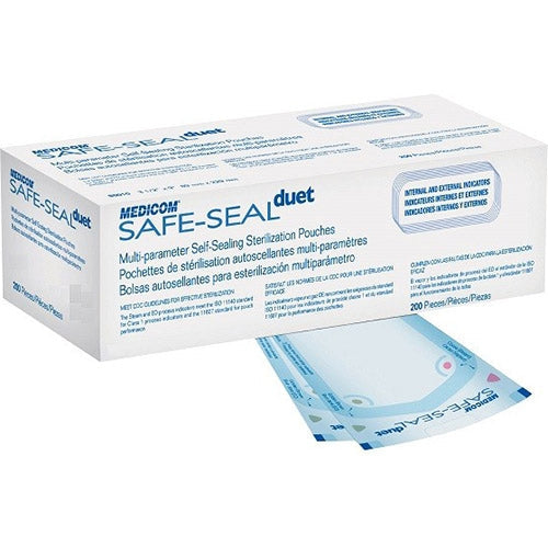 Pochettes de stérilisation auto-scellantes Medicom 3,5" x 5,25"