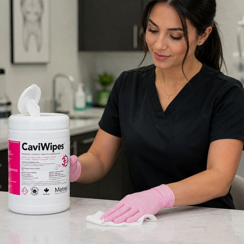 Metrex CaviWipes 160 Pre-Saturated Towelettes 6"x6.75" 1100