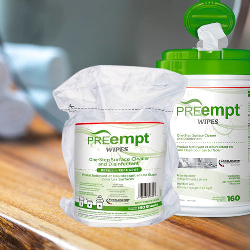 Lingettes nettoyantes et désinfectantes PREempt Recharge PRE-11229