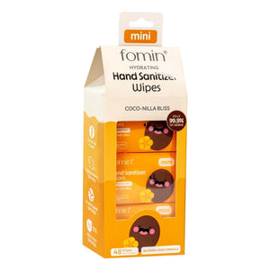 Lingettes désinfectantes hydratantes pour les mains Fomin Coco-Nilla Bliss 96094