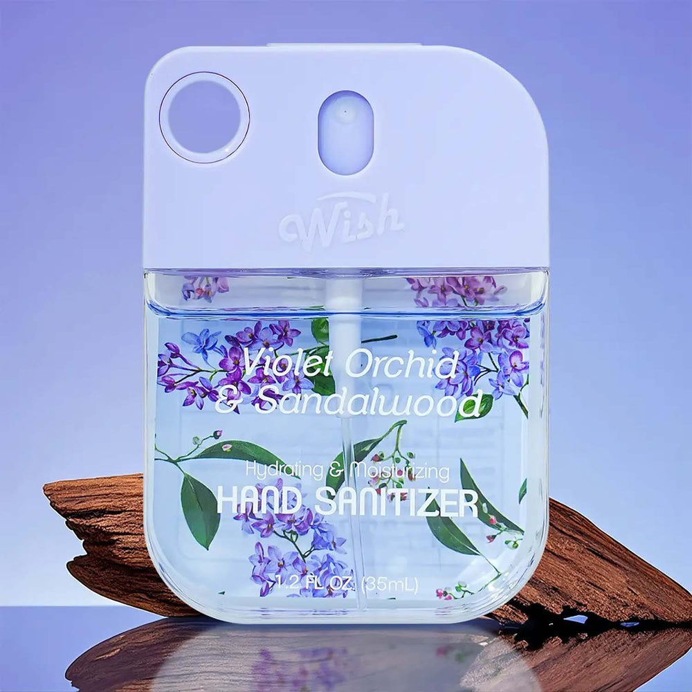 Souhait Spray Désinfectant Mains Liquide Orchidée Violette & Bois de Santal