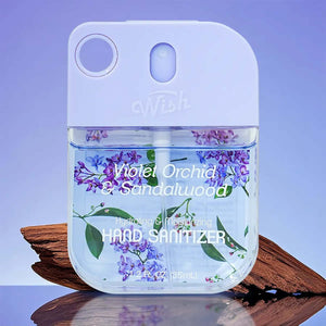 Souhait Spray Désinfectant Mains Liquide Orchidée Violette & Bois de Santal