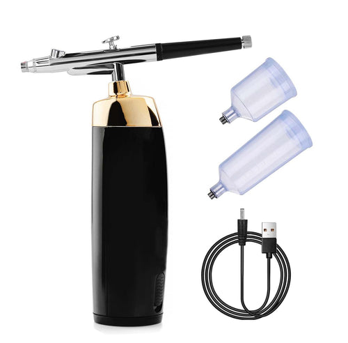 Kit aérographe portable haute pression à double action noir 10023