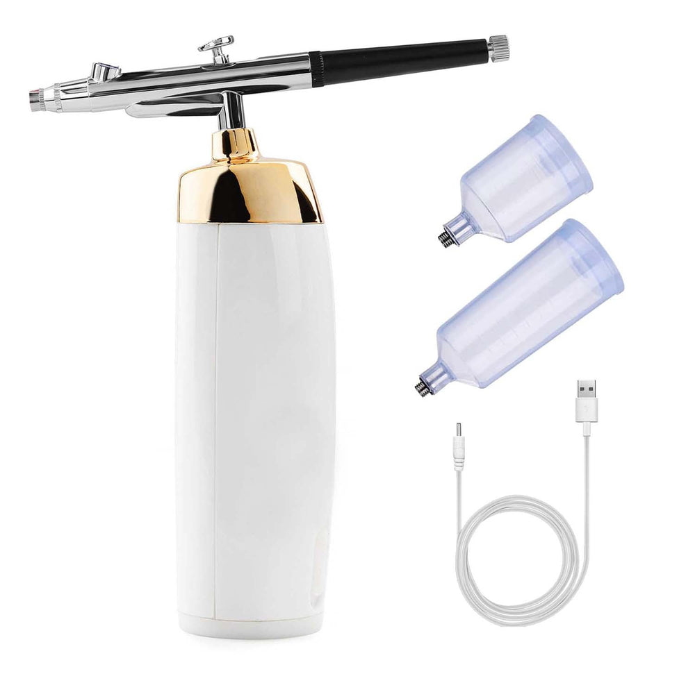 Kit aérographe double action haute pression portable blanc 10024