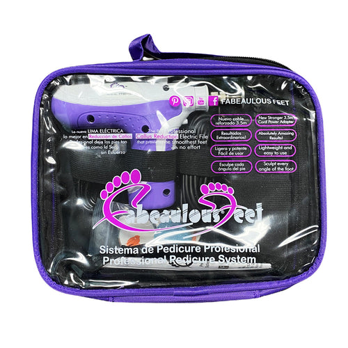 Fabeaulous Feet Système de lime électrique pour pédicure 12 V - Violet
