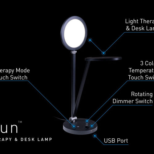 Lampe de luminothérapie et de bureau Daylight TriSun U36401