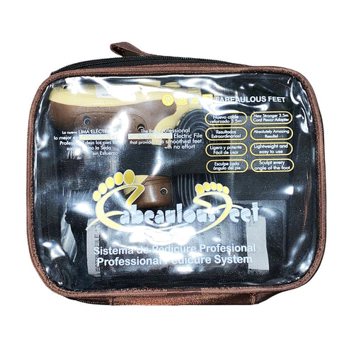 Fabeaulous Feet Système de lime à pédicure électrique 12 V – Chocolat