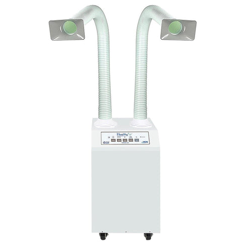 Purificateur d'air à capture à la source HealthyAir, blanc, double rectangle