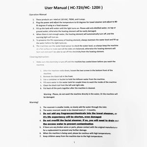 Vaporisateur à serviettes chaudes en acier inoxydable Elite HC-72II 30695