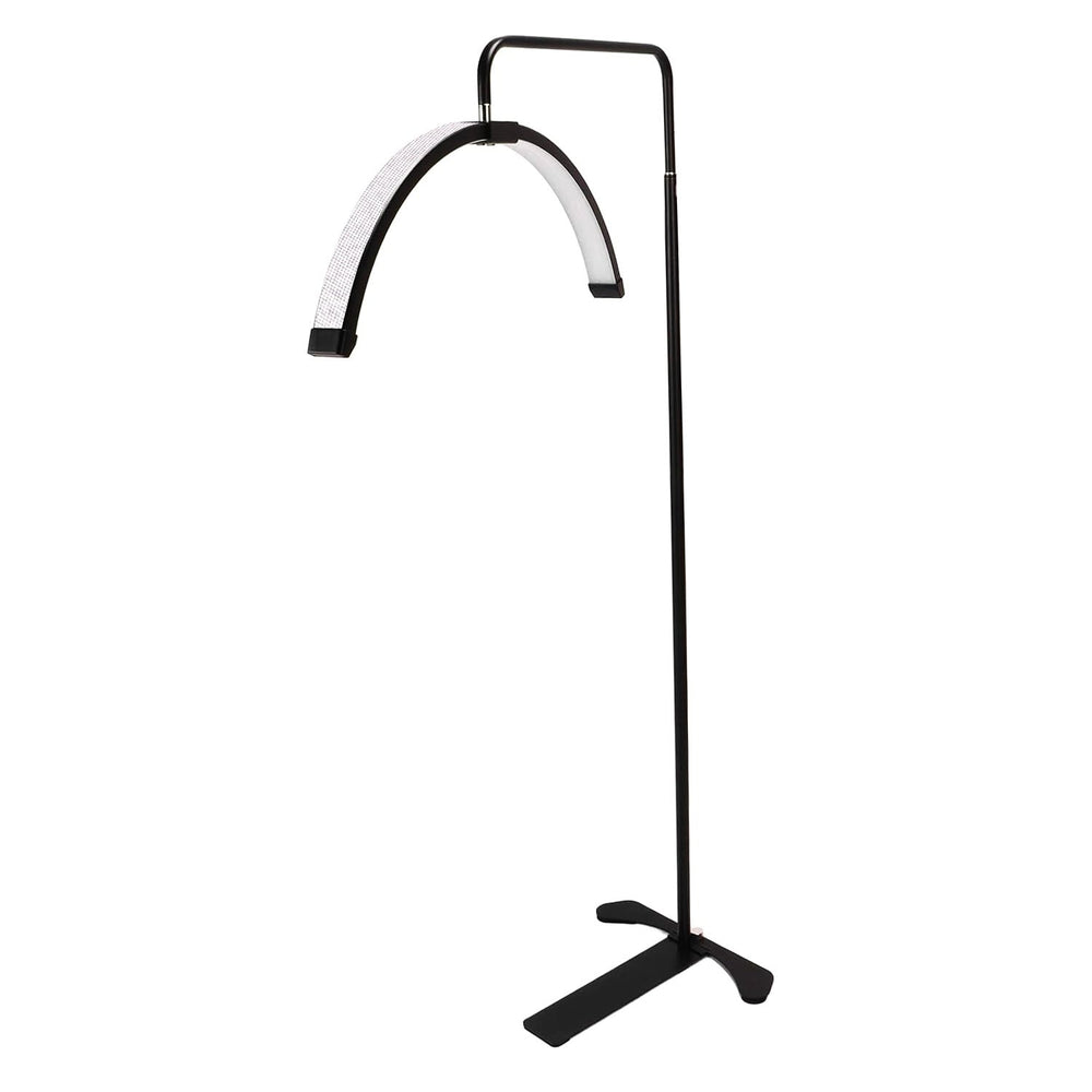 Lampadaire Ikonna Half Moon noir avec strass LMP-HMS-B
