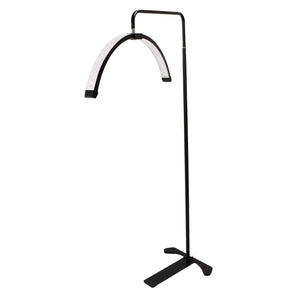 Lampadaire Ikonna Half Moon noir avec strass LMP-HMS-B