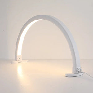 Lampe Demi-Lune Ikonna Bureau Ongles Blanche (Bouton) LMP-HM-W