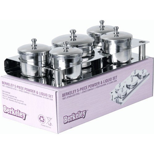 Berkeley - Ensemble 5 pièces en acier inoxydable pour poudre et liquide LC701