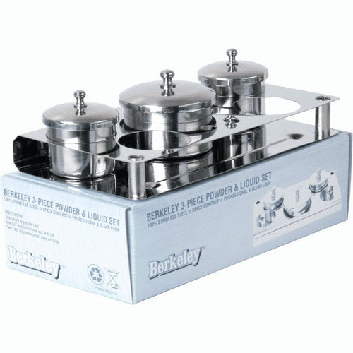 Berkeley Ensemble 3 pièces en acier inoxydable pour poudres et liquides LC702