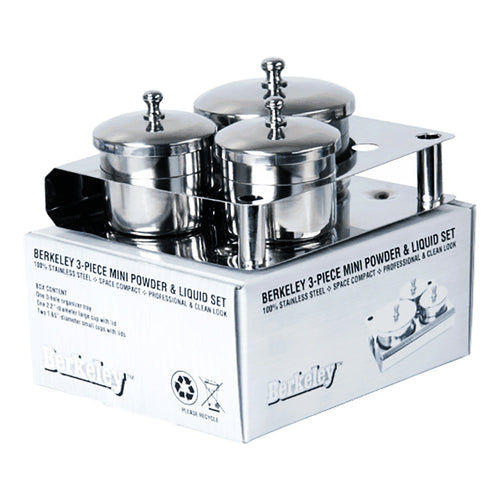 Berkeley Ensemble de trois mini pinceaux poudre et liquide LC703