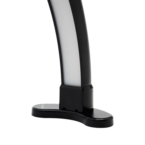 Lampe de bureau demi-lune Ikonna avec strass noirs LMP-HM-B