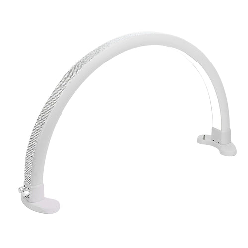 Lampe de bureau Ikonna Demi-Lune Strass Argentés LMP-HM-SR
