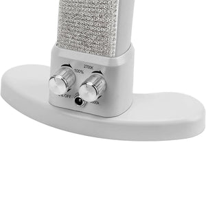 Lampe de bureau Ikonna Demi-Lune Strass Argentés LMP-HM-SR