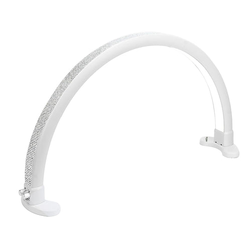 Lampe de bureau Ikonna Demi-Lune pour ongles, strass blancs LMP-HM-WR