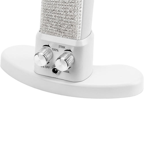 Lampe de bureau Ikonna Demi-Lune pour ongles, strass blancs LMP-HM-WR