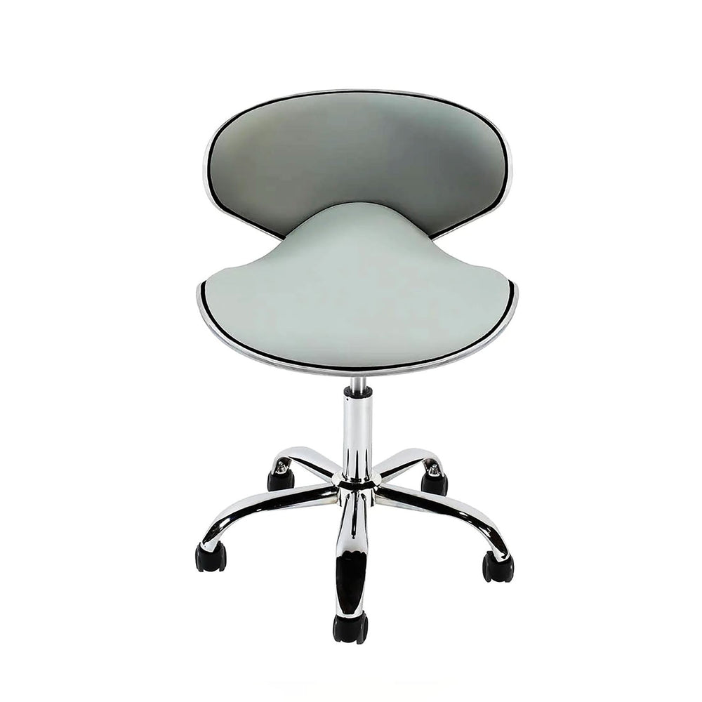 Tabouret pédicure/manucure J&A Euro - Gris - Piston haut