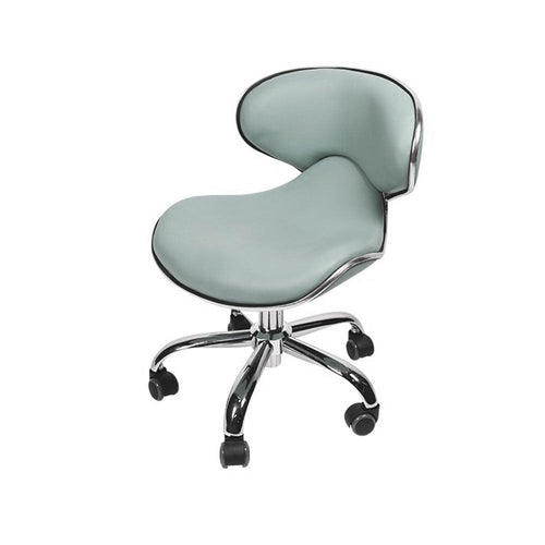 Tabouret pédicure/manucure J&A Euro - Gris - Piston haut