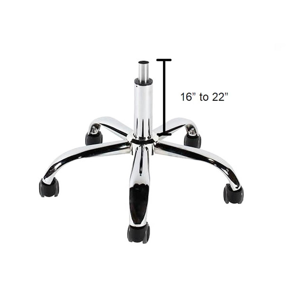 Tabouret de pédicure/manucure J&A Euro - Rouge Terre - Vérin Haut