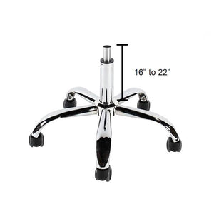 Tabouret de pédicure/manucure J&A Euro - Rouge Terre - Vérin Haut