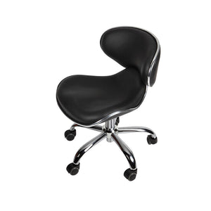 Tabouret Euro Pedi/Mani J&A - Noir - Piston court