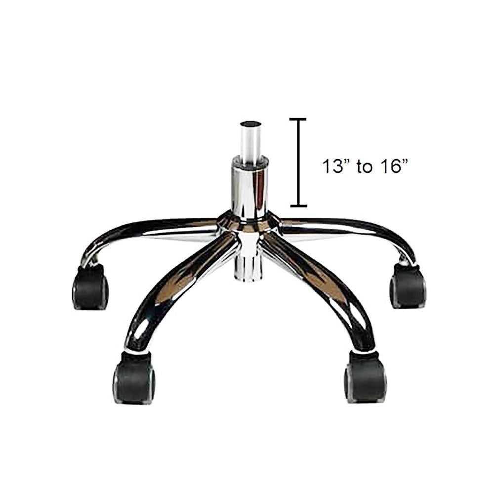 Tabouret pédicure/manucure J&A Euro - Rouge Terre - Piston bas