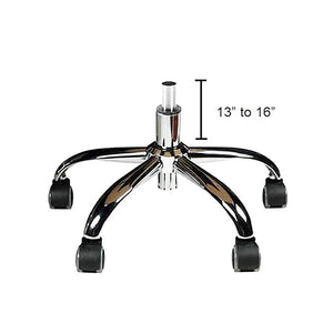 Tabouret pédicure/manucure J&A Euro - Rouge Terre - Piston bas