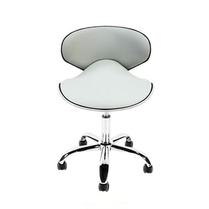 Tabouret J&A Euro Pedi/Mani - Blanc - Piston Haut