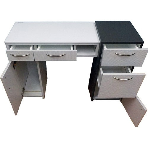 Poste de Manucure Esprimere 44L"x17.5W"x30H" Blanc NS415