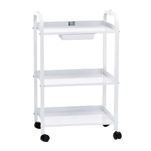 Petit chariot 3 étagères Satin Smooth avec tiroir 814109