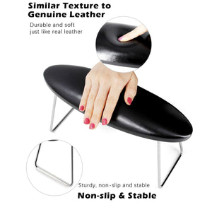 Coussin de repose-mains en cuir pour manucure (repose-bras) Noir ARM-STB 41136