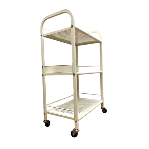 PI Chariot de Beauté Métal 3 Etagères Blanc BT-021