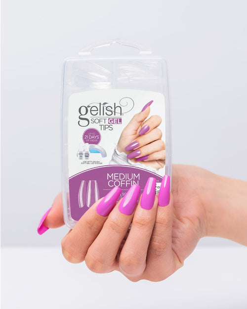 Gelish Embouts en gel souple transparent Cercueil moyen 110 embouts 1270006