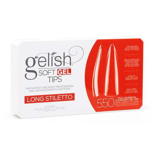 Gelish Embouts en gel souple transparent Stiletto long 550 embouts 1168097