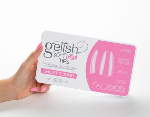 Gelish Capsules de gel souple transparent Courtes et rondes 550 capsules 1168103