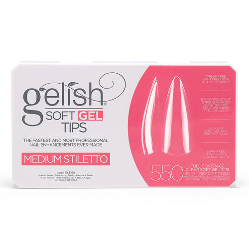 Gelish Capsules de gel souple transparent Stiletto moyen 550 capsules 1168160