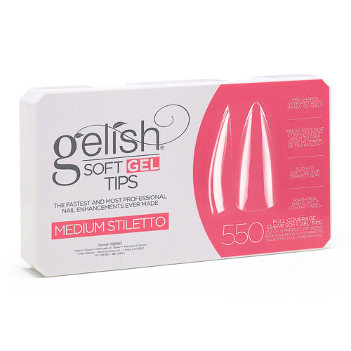 Gelish Capsules de gel souple transparent Stiletto moyen 550 capsules 1168160