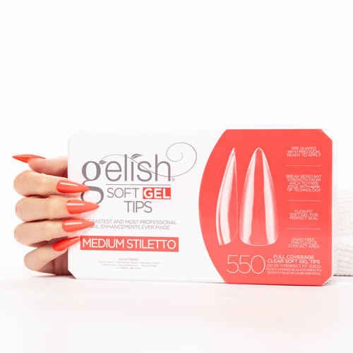 Gelish Capsules de gel souple transparent Stiletto moyen 550 capsules 1168160
