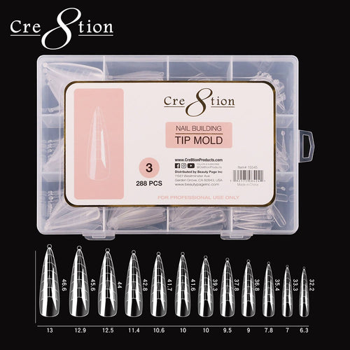 Cre8tion Moule à Capsules pour Ongles 288 pièces 03 15545