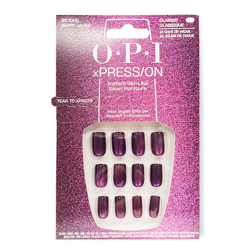 OPI xPRESS/ON Ongles à presser Tips Beyond Berry Janes AN053S