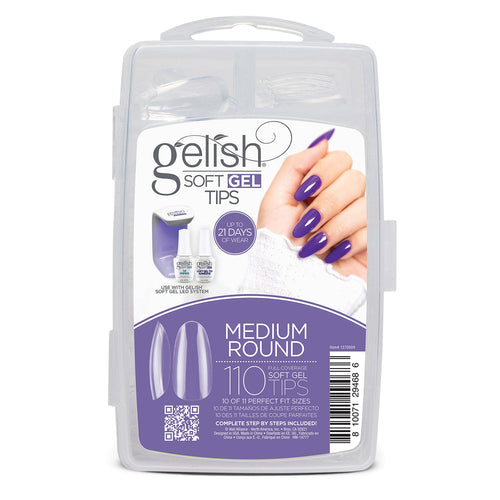 Gelish Embouts en gel souple transparent ronds moyens 110 embouts 1270009