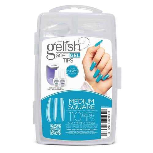 Gelish Capsules en Gel Souple Transparent Carré Moyen 110 Capsules 1270010