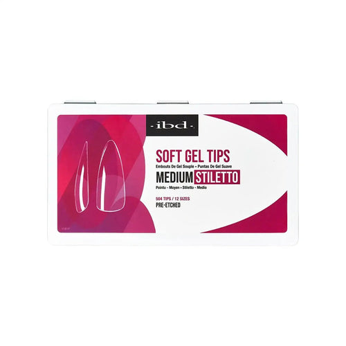 IBD Soft Gel Tips 504 tips 12 tailles – Stiletto medium 36204